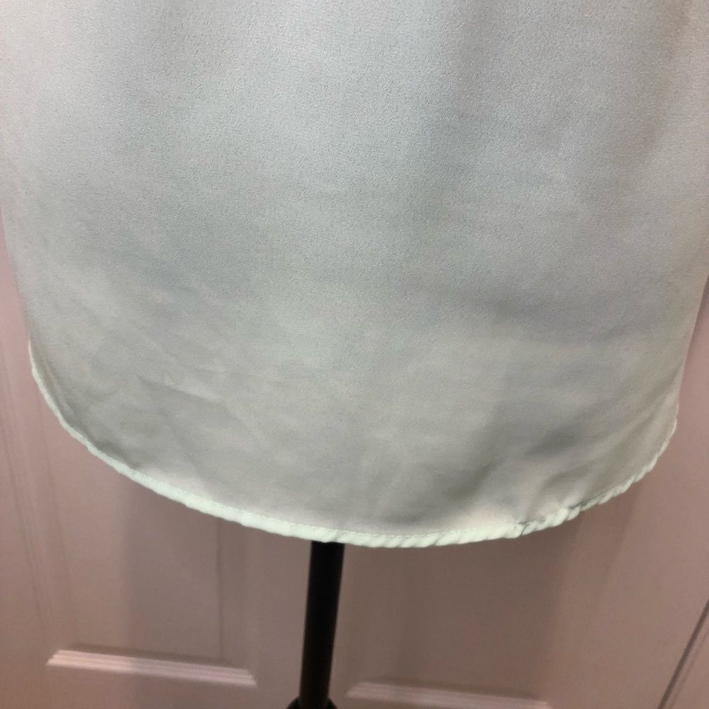 Mona B mint green with black lace blouse - Picture 12 of 14